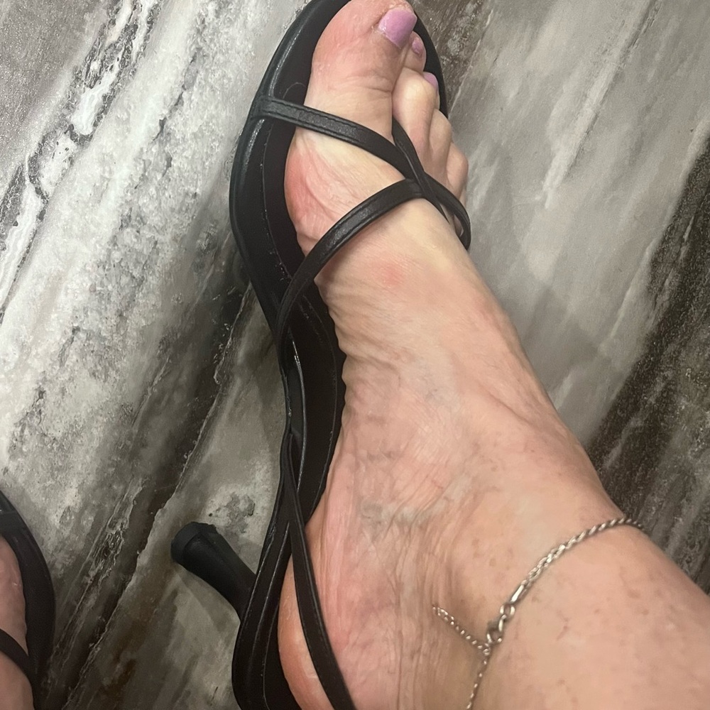 Elegant Black Strappy Heels